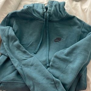 Small Nike standard blue hoodie. Worn once!